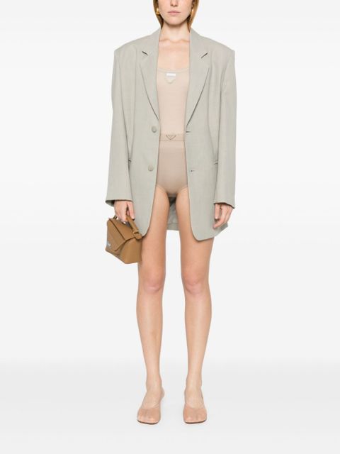 Prada triangle-logo tank top - Neutrals - zdjęcie produktu nr 2