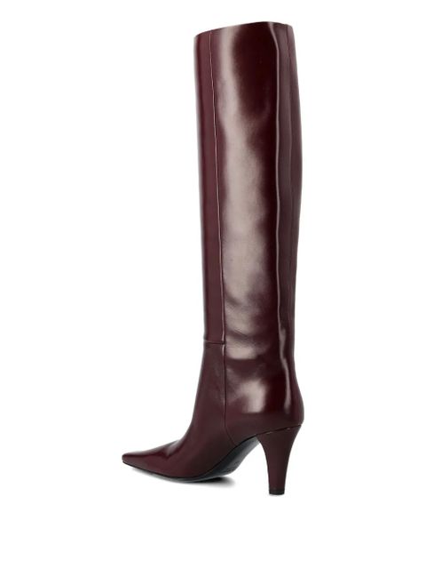 Saint Laurent 75mm Jill leather boots - Red