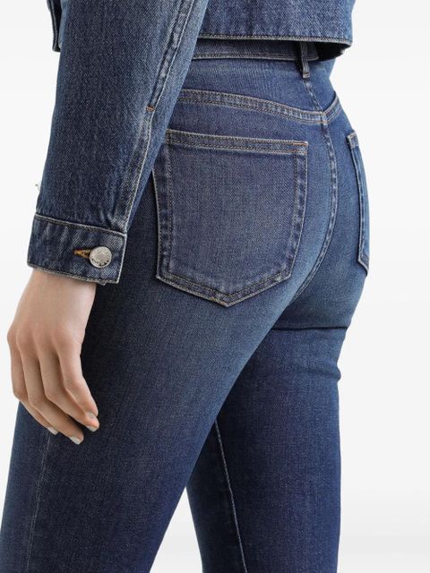 Dolce & Gabbana bejeweled high-rise jeans - Blue - zdjęcie produktu nr 2