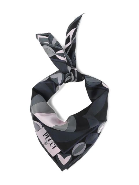 PUCCI geometric-pattern silk scarf - Black - zdjęcie produktu nr 2