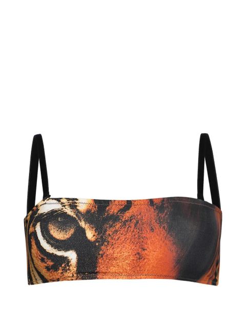 Skims x Roberto Cavalli face print bandeau - Orange - zdjęcie produktu nr 1