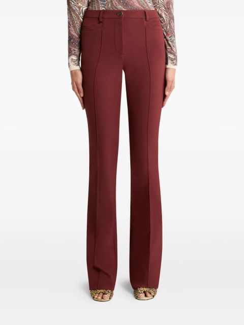 ETRO fit-flare trousers - Red