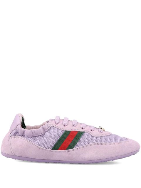Gucci Shift Web-stripe sneakers - Purple - zdjęcie produktu nr 1