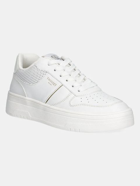 Twinset sneakersy kolor biały 251TCP010