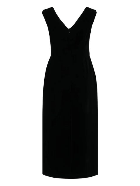Prada embroidered velvet dress - Black