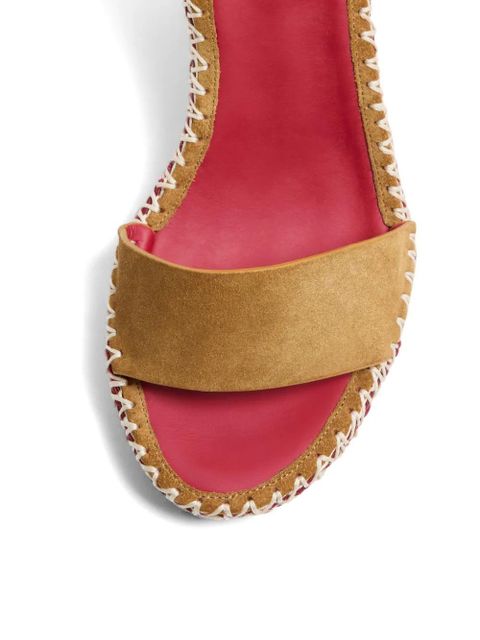 Valentino Garavani Rockstud wedge sandals - Neutrals