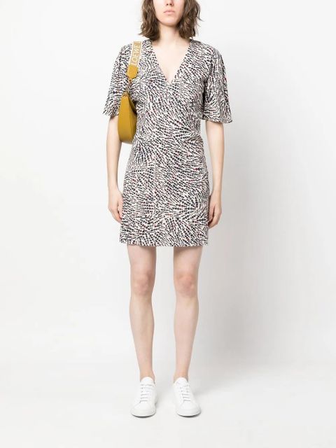 TWINSET graphic-print midi dress - Neutrals - zdjęcie produktu nr 2