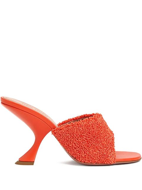 Amina Muaddi 90mm Taylor sculpted-heel sandals - Orange - zdjęcie produktu nr 1
