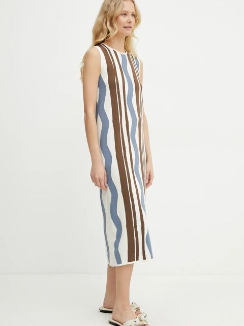 Weekend Max Mara sukienka kolor multicolor midi prosta 2515321012600