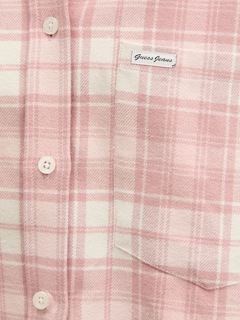 Guess Jeans koszula bawełniana damska kolor różowy relaxed z kołnierzykiem klasycznym W5BH39 WGMH1