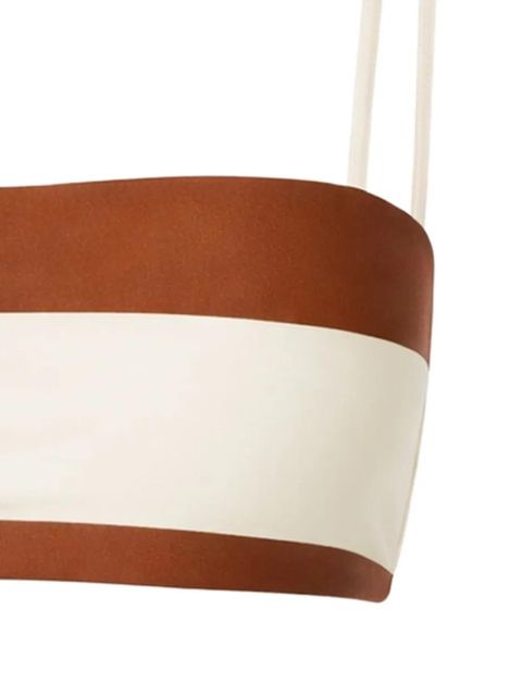 Cult Gaia Estrella striped bikini top - Brown - zdjęcie produktu nr 2