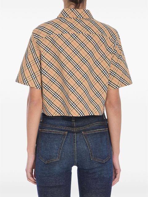 Burberry cropped shirt - Neutrals