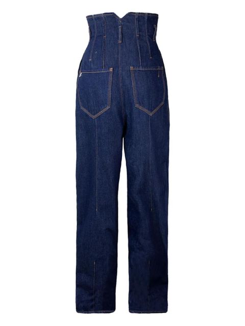 Sportmax high-waisted seamed jeans - Blue - zdjęcie produktu nr 2