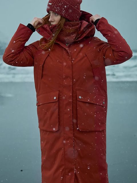 Didriksons kurtka przeciwdeszczowa MELODY kolor pomarańczowy przejściowa 505851