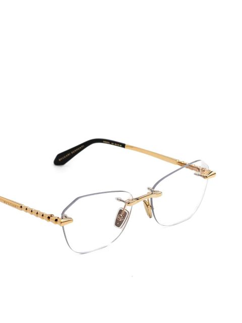 Bvlgari Serpenti rimless glasses - Gold