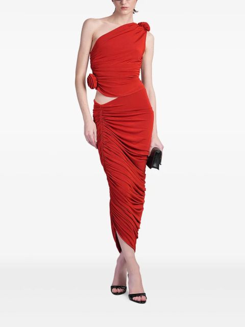 Magda Butrym asymmetric skirt - Red - zdjęcie produktu nr 2