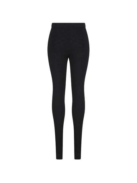 Gucci gg motif ribbed leggings - Black - zdjęcie produktu nr 1