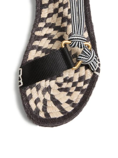 Valentino Garavani 20mm Lake Powell embroidered sandals - Black