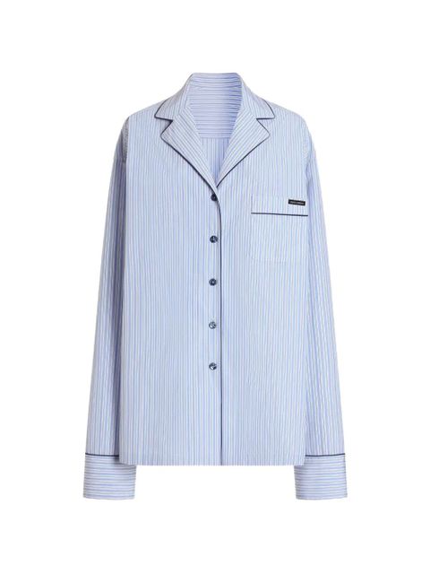 Dolce & Gabbana striped chest-pocket shirt - Blue - zdjęcie produktu nr 1