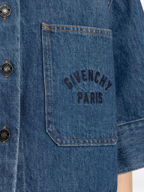 Givenchy patch pocket short sleeve top - Blue - zdjęcie produktu nr 2