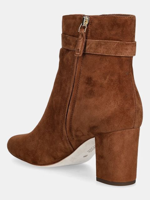 Lauren Ralph Lauren botki zamszowe Kellie Bt Hl kolor brązowy na słupku 802967827002