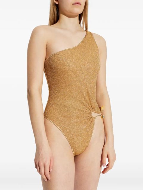 Oséree one-shoulder ring swimsuit - Gold