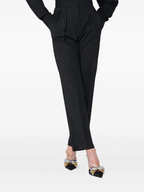 Max Mara pinstripe pleated trousers - Black