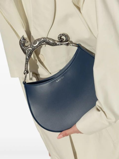 Lanvin cat-handle leather tote bag - Blue - zdjęcie produktu nr 2