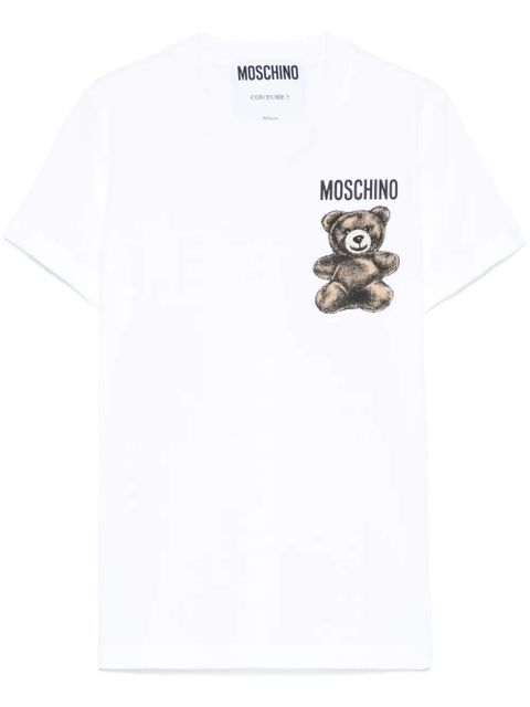 Moschino Leo Teddy-print T-shirt - White - zdjęcie produktu nr 1