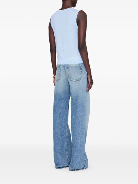 ANINE BING Moni sleeveless tank - Blue