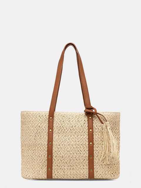 Answear.LAB torebka shopper damska pleciona - zdjęcie produktu nr 1