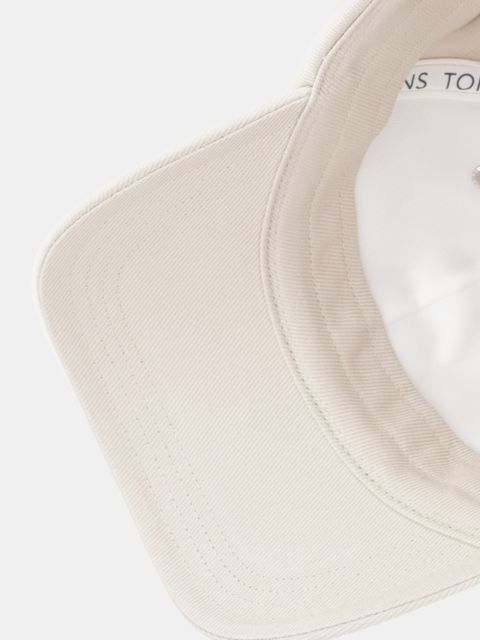 Tommy Jeans czapka z daszkiem bawełniana kolor beżowy AW0AW18096