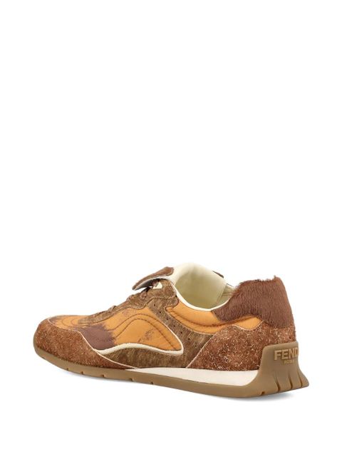 FENDI Wave Pulse lace-up sneakers - Brown