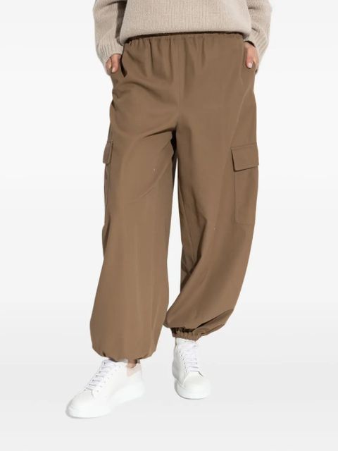 Max Mara elasticated tapered trousers - 003 BROWN