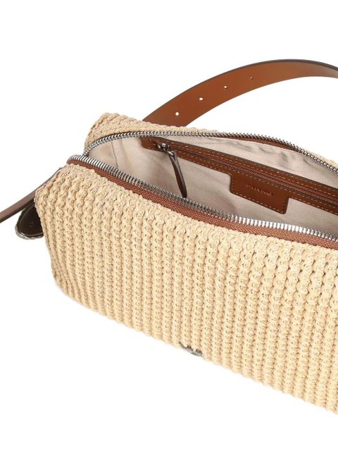 PINKO logo-plaque cross body bag - Neutrals