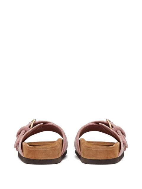 Valentino Garavani 30mm Fussfriend velvet sandals - Pink