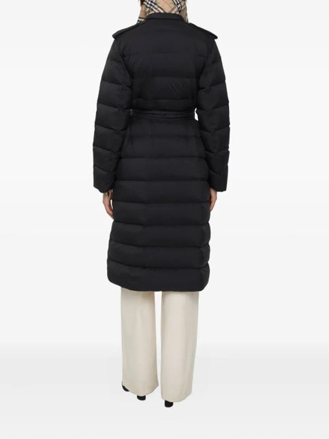 Burberry hooded belted padded coat - Black - zdjęcie produktu nr 2