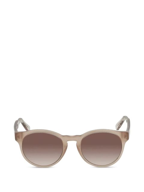 Ferragamo full rim round sunglasses - Neutrals - zdjęcie produktu nr 1