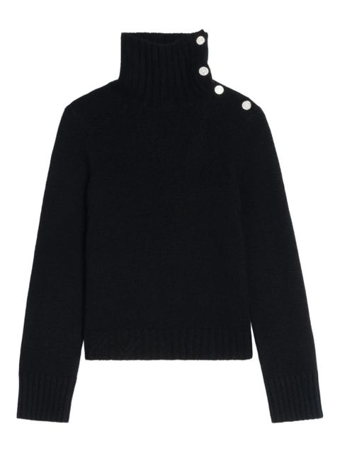 Zadig&Voltaire high-neck embellished-button sweater - Black - zdjęcie produktu nr 1