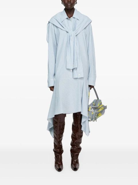 Acne Studios striped midi dress - Blue