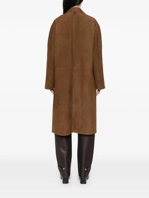 The Row Serenis panelled-split coat - Brown