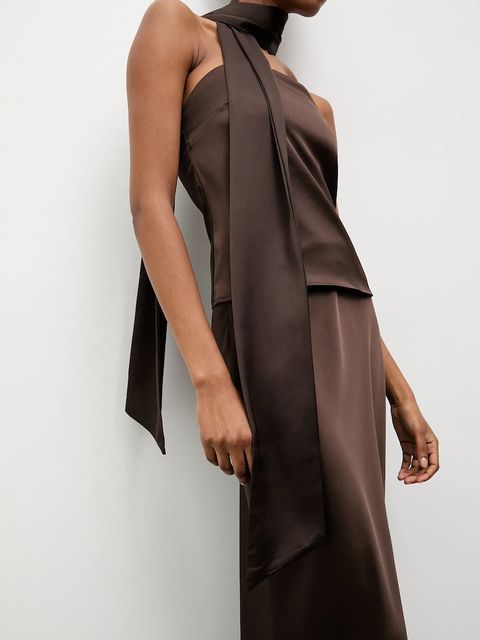 Answear.LAB top i spódnica damski kolor brązowy - zdjęcie produktu nr 1