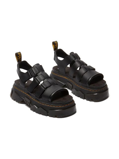 Dr. Martens sandały Mattison 3S damskie kolor czarny na platformie DM40891001 - zdjęcie produktu nr 2