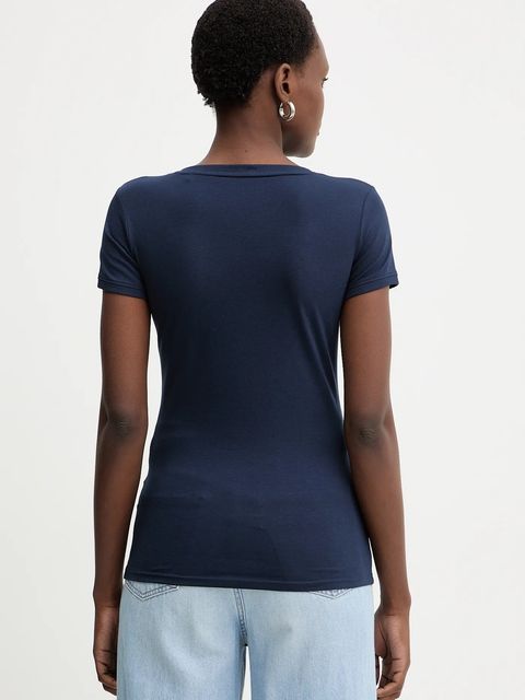 Guess t-shirt damski kolor granatowy W2YI45 J1314