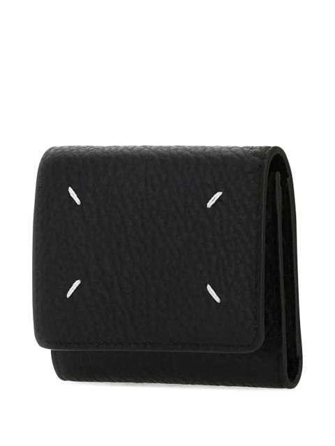 Maison Margiela leather tri-fold wallet - Black