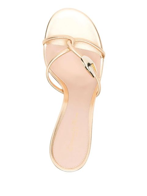 Gianvito Rossi 90mm leather sandals - Gold