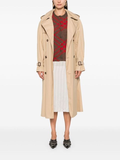 Burberry checked cardigan - Red