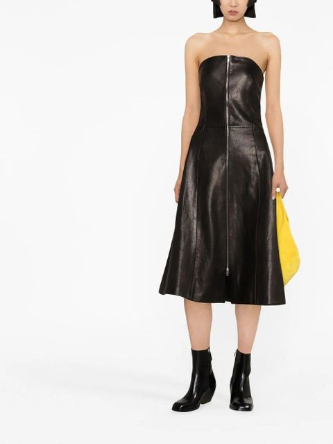KHAITE Valerie lambskin dress - Black - zdjęcie produktu nr 2