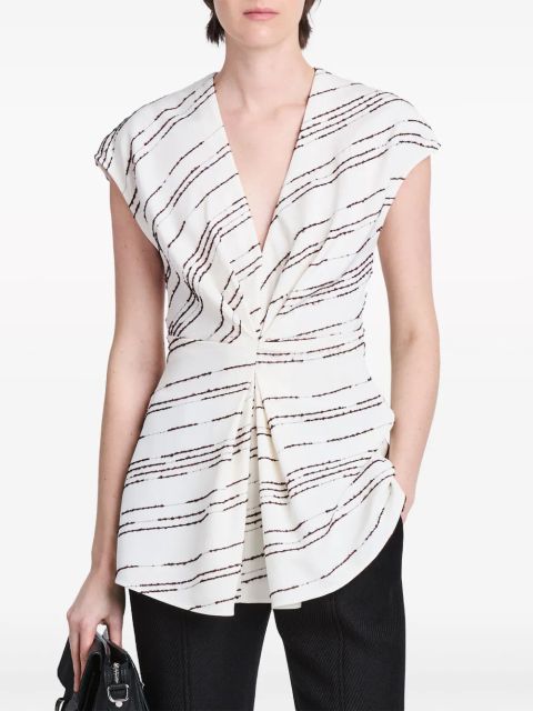 Proenza Schouler Stella striped blouse - White