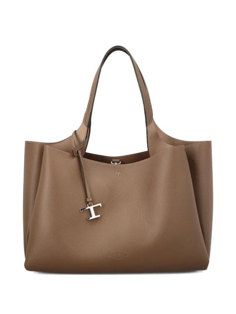Tod's medium leather tote bag - Brown - zdjęcie produktu nr 1